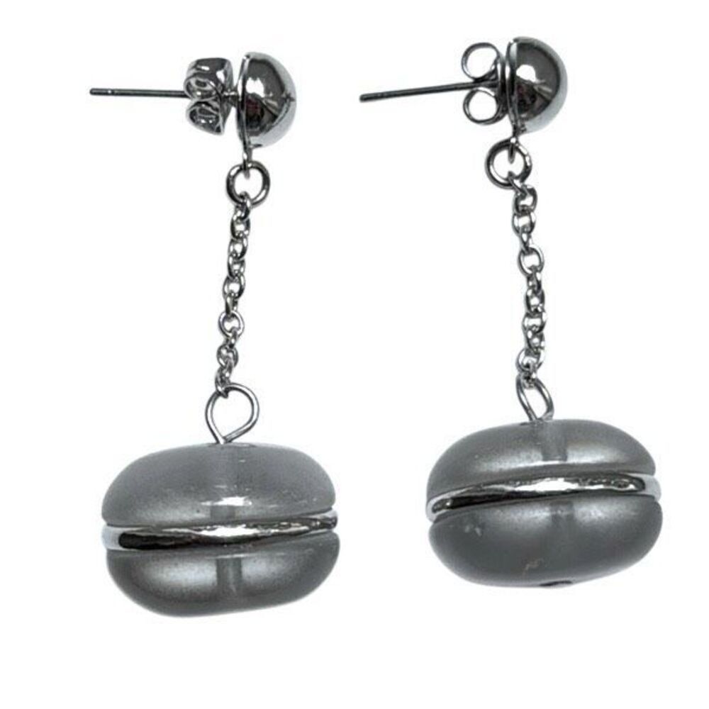 HSN x Roberto Faraone Mennella – Gray Bead Drop Earrings – Signed RFM